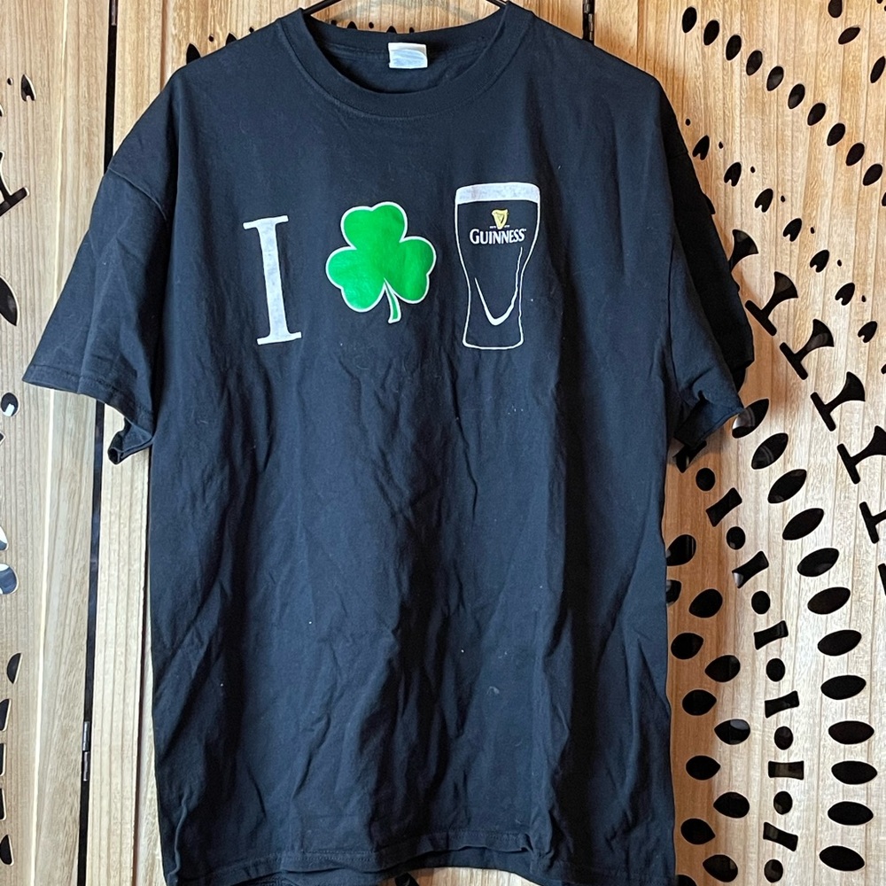 Vintage I Love Guinness Port & Company Black T-Shirt XL